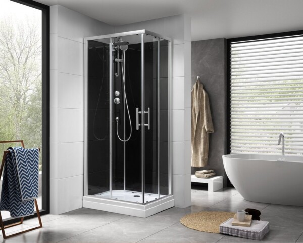 AQUALINE - GRANVIK obdĺžnikový sprchový box 700x900x2180, číre sklo GG70X90