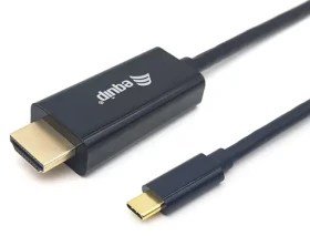 Equip Adapter USB-C - HDMI čierna / Redukcia / 4K/30Hz / 1 m (133411)