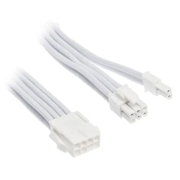 Silverstone Predlžovací kábel 8-Pin-PCIe na 6+2-Pin-PCIe V2 - 250mm biela (SST-PP07E-PCI8W-V2)