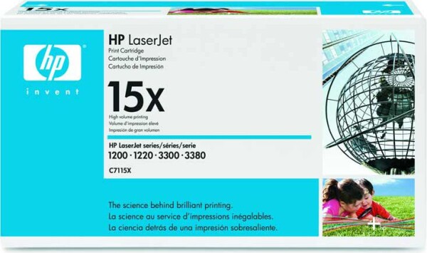 HP 15X Black Originál (C7115X)