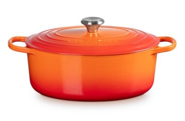 Le Creuset Signature Oválny hrniec s pokrievkou 31 cm oranžová (21178310902430)