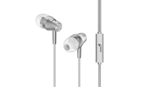 GENIUS slúchadlá HS-M360 strieborná / s mikrofónom / 4pin 3.5mm jack (31710008405)