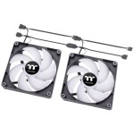 Thermaltake CT140 ARGB Sync PC Cooling Fan / Hydraulic Bearing / 140mm / 30.5dB @ 1500rpm / 4 pin + 3 pin / 2ks / ARGB (CL-F150-PL14SW-A)