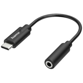 Hama USB 2.0 adaptér [1x USB-C® zástrčka - 1x jack zásuvka 3,5 mm]; 00200318