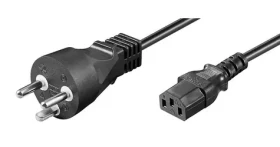 MicroConnect Power Cord DK Typ-K - C13 10m čierna / dánska koncovka (PE1204100R)