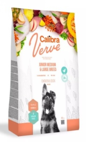 Calibra Verve Dog Junior Medium/Large Chicken/Duck Grain-free