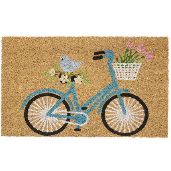 Ib Laursen Rohožka z kokosového vlákna Bicycle 45 × 75 cm