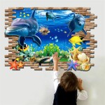 Veselá Stena Samolepka Roztomilé delfíny Veľkosť: 88 x 58 cm