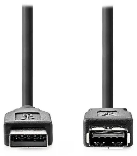 Nedis čierna / Predlžovací kábel USB / USB-A - USB-A / USB 3.2 Gen 1 / 5 Gbps / 2 m (CCGL61010BK20)