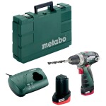 Metabo BS 18 Basic / Aku Vŕtací skrutkovač / 12V / 2x2.0Ah / 10mm skľučovadlo / 1400 ot-min / 34 Nm / 2x 2.0Ah (600080500)