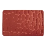MSV Pebbles kúpeľňová predložka 40 x 60 cm terakota / PU pena / protišmyková