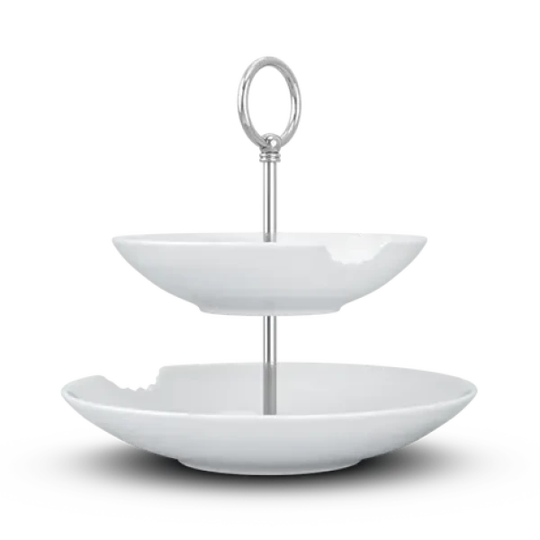 FIFTYEIGHT Servírovací stojan Food-Tempel / Detský riad / 2 poschodia / hlboké taniere (T023501)