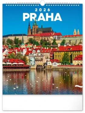 NOTIQUE Nástenný kalendár Praha 2026, 30 x 34 cm (PGN-35746-L)