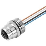 Weidmüller SAIE-M12B-4-1.0U-M16 upravený zástrčkový konektor pre senzory - aktory, 1513040000, 1 ks; 1513040000