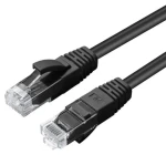MicroConnect CAT6a U/UTP 15m čierna / LSZH (MC-UTP6A15S)