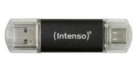 INTENSO Twist Line 128GB antracitová / Flash disk / USB-A + USB-C / USB 3.2 Gen 1 / 70 MB/s (3539491)