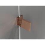 MEXEN/S - Lunar-F Duo sprchovací kút skladacie dvere 95 x 70, transparent, ružové zlato 836-095L-070P-60-00