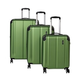 Sada cestovných kufrov Travelite City 4w S,M,L Green – súprava 3 kufrov
