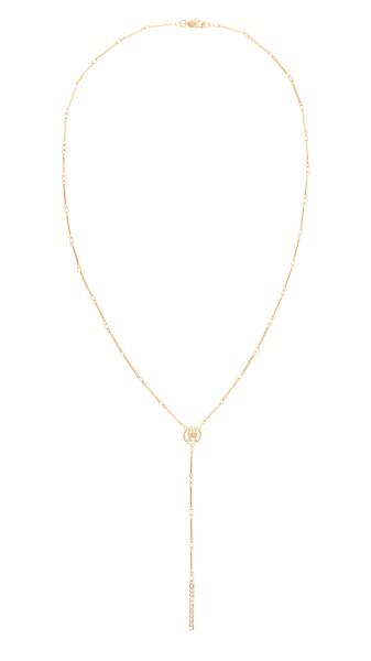 Tommy Hilfiger Moderný pozlátený náhrdelník Bar Chain 2780998