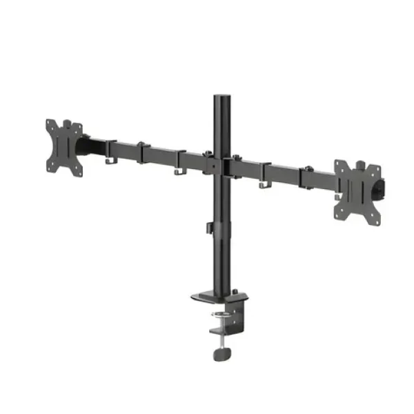 HAMA Stolný držiak pre 2 monitory 35" čierna / Stolný držiak / 2 ramená / VESA 75x75-100x100 / nosnosť 12 kg
