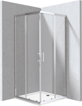 DEANTE - Funkia Evo štvorcový sprchovací kút s vaničkou, štvorcový, 90x90 cm KYCP0099P