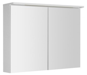AQUALINE - KAWA STRIP Galérka s LED osvetlením 90x70x22cm, biela WGL90S