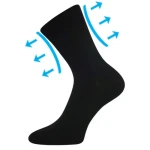 Ponožky LONKA Drmedik black 3 páry 39-42 119259