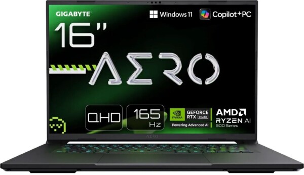 Gigabyte AERO X16 Ryzen AI 7 350 / 32 GB / 1 TB / W11 / RTX 5070 / 165 Hz (1WH93EEC64AH)