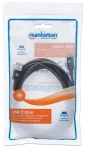 Manhattan kábel USB-C - USB-A čierna / Kábel / USB 2.0 / 480 Mbit/s / 3 m (354936)