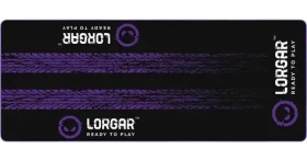 LORGAR RX1FM čierno-fialová / Podložka pod kokpit / 170 x 70 cm / textil / protišmyková (LRG-RX1FM)