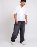 Carhartt WIP Brandon Pant Black marble used wash L