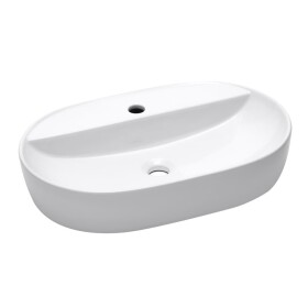 Umývadlo na dosku SAT Infinitio 60x40 cm otvor pre batériu uprostred SATINF6040 SATINF6040