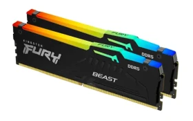 Kingston Fury Beast RGB 64GB (2x 32GB) DDR5 5200MHz / CL40 / DIMM / EXPO / XMP / 1.35V (KF552C40BB2AK2-64)