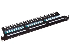 Alantec PK013 čierna / Patch panel / 24 portov / Cat5e / U/UTP / 1U (PK013)