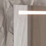 Mereo Zrkadlo 50x70 cm s osvetlením a odhmlievaním CN156