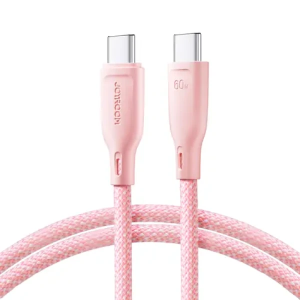 Joyroom Multi-Color Series S-A34 Nabíjací kábel USB-C(M) - USB-C(M) 60W 1m ružová (6941237110176)