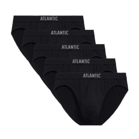 Pánske slipy 5 pack 094 black - Atlantic černá S