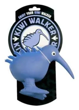 KIWI WALKER Latexová pískacia hračka Kiwi modrá / Hračka pre psov / Veľkosť L / 13,5 cm (LTX-003)