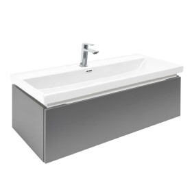 Kúpeľňová skrinka s umývadlom a batériou SAT Feel 100x30x44, 8 cm antracit mat SATFEEL100ANTU4BA SATFEEL100ANTU4BA