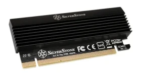 SilverStone SST-ECM23 PCIe adaptér PCIe x4 gt; M.2 SSD s chladičom čierna / M.2 SSD 2230 amp; 2242 amp; 2260 amp; 2280 format (SST-ECM23)