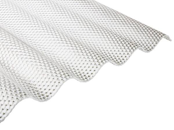 Polykarbonátová vlnitá doska (číra) Guttagliss WABE, 3500 × 1050 mm – 3,68 m²