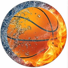 Jedlý papier basketbalového loptičky v plameňoch 19,5 cm - Pictu Hap - Pictu Hap