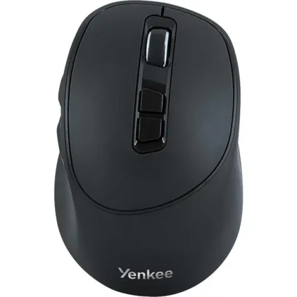 YENKEE YMS 2080GY WL SLIDER čierna / bezdrôtová optická myš / 2400 DPI / 6 tlačidiel / 2.4 GHz / USB-C (8590669328376)