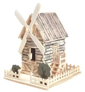 Woodcraft Drevené 3D puzzle Veterný mlyn