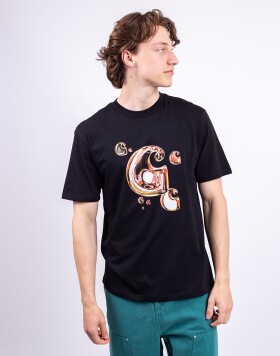 Carhartt WIP S/S Solar Chrome C-Logo T-Shirt Black S