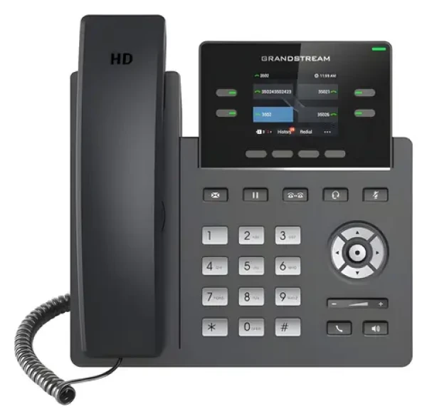 Grandstream GRP2612G / VoIP telefón / 2x SIP účet / 2,4 "LCD displej / 16 BLF tlačidiel / Gigabit LAN / PoE (GRP2612G)