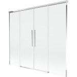 MEXEN/S - Rox vaňová zástena 2-krídlová posuvná 170 x 150, transparent, chróm 8C9-170-002-01-00