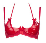 Dámska sexi podprsenka nadmernej veľkosti V-8721 Red - Axami 95C červená