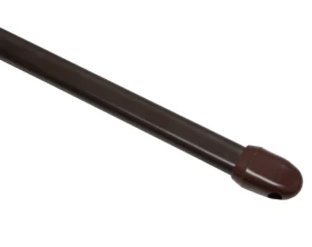 Tyč pre závesy na okno hnedá, 40-65 cm, sada (2 ks)%