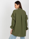 Dámska košeľa TW KS BI 2021745.13X khaki - FPrice XL